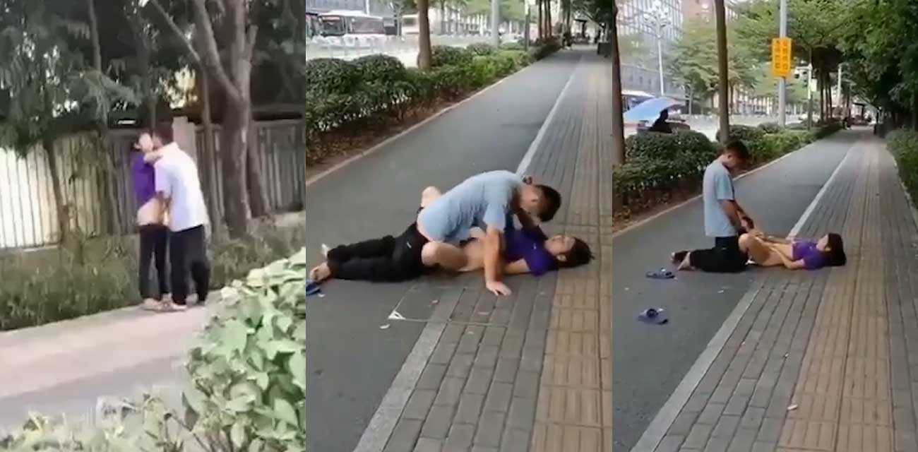 当街扣逼做爱 玩的就是刺激户外