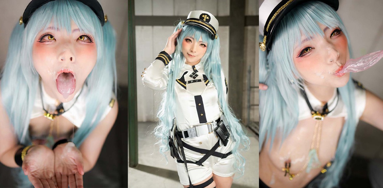 阿黑颜福利姬 comonun COS碧蓝航线企业 身上挂满套套 性感吃精写真花絮劲爆流出！